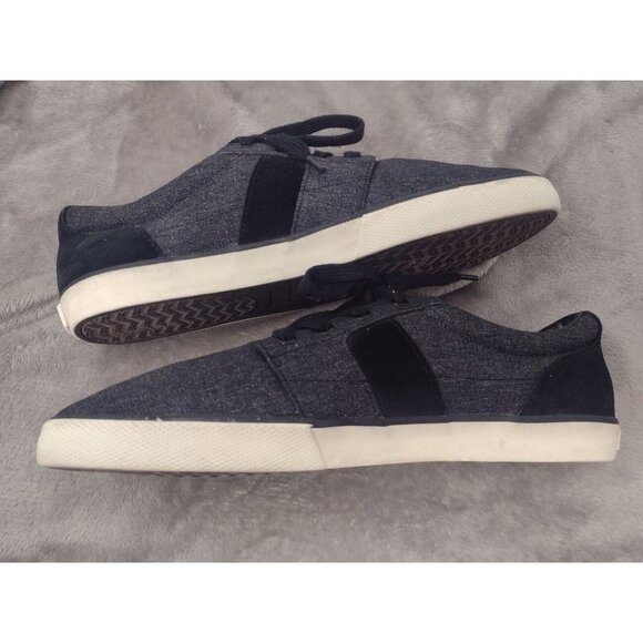 Polo Ralph Lauren Halmore Canvas Fashion Sneaker Sport Suede Gray Mens 13 D - Picture 4 of 11